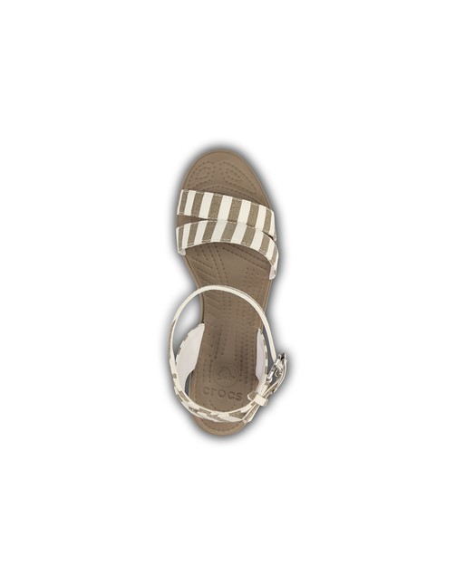 Crocs Leigh Graphic Wedge Mushroom White - Image 3