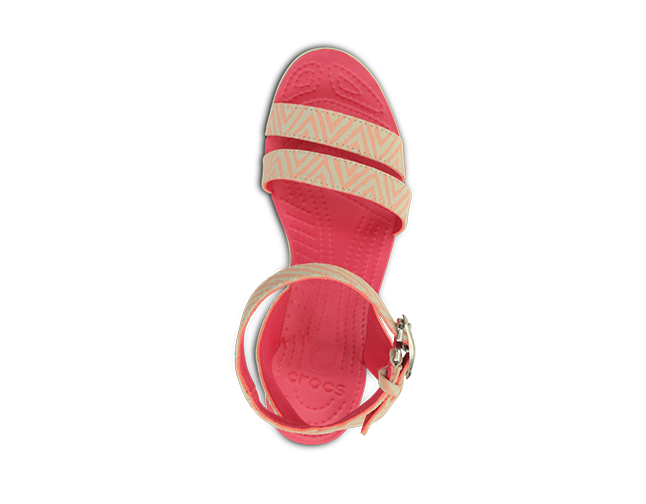 Crocs Leigh Graphic Wedge Melon Stucco - Image 3