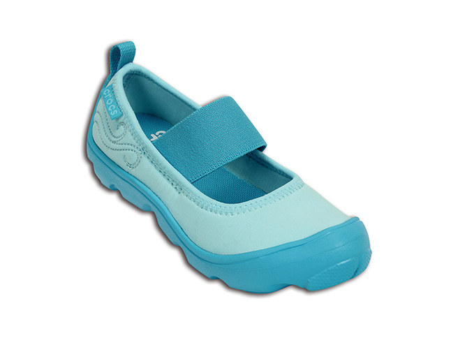 Crocs Duet Busy Day Mary Jane Children's Ice Blue Surf - Image 2