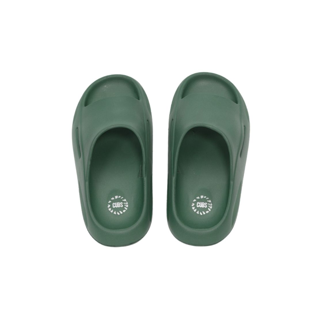 CUBS Kids Pillow Slipper High Platform Army Green - Image 2