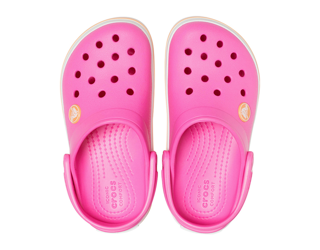 Crocs Crocband Clog Kids Electric Pink Cantaloupe - Image 3