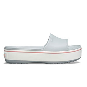 Crocs Crocband Platform Slide Light Grey Rose