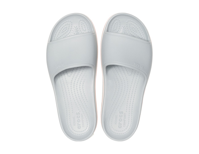 Crocs Crocband Platform Slide Light Grey Rose - Image 3