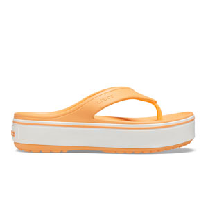 Crocs Crocband Platform Flip Cantaloupe White