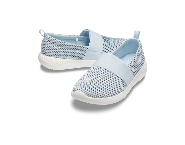 Crocs LiteRide Mesh Slip On Mineral Blue White - Image 3