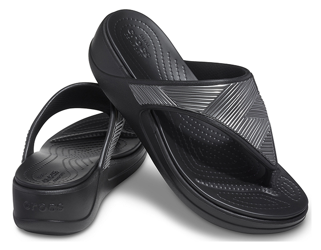 Crocs Monterey Metallic Wedge Flip - Image 4