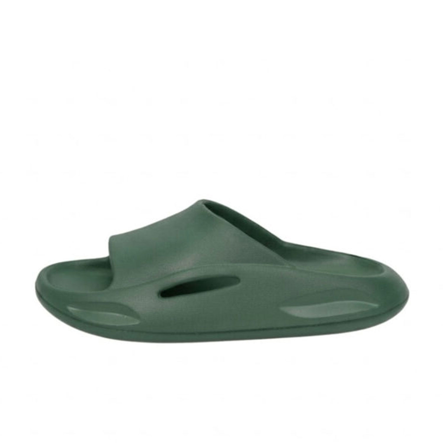 CUBS Kids Pillow Slipper High Platform Army Green