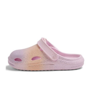 Cubs Glitter Peach & Lilac Clog