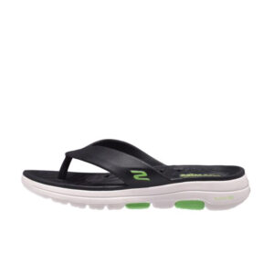 Skechers Foamies Go Walk Flip Flop 243024-Black White Green OK