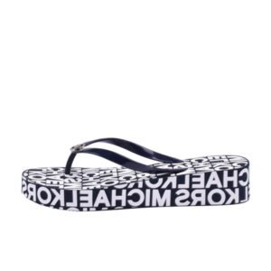 Michael Kors Lilo Wedge Flip Flop Women Navy