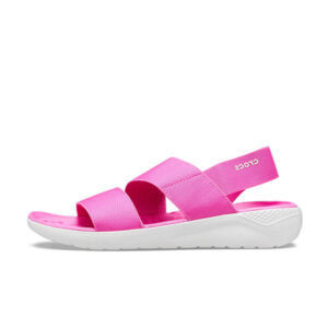 Crocs LiteRide Stretch Sandal Electric Pink Almost White