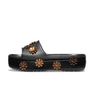 Crocs Crocband Platform Metallic Blooms Black