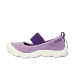 Crocs Duet Busy Day Mary Jane Children's Iris Neon Purple